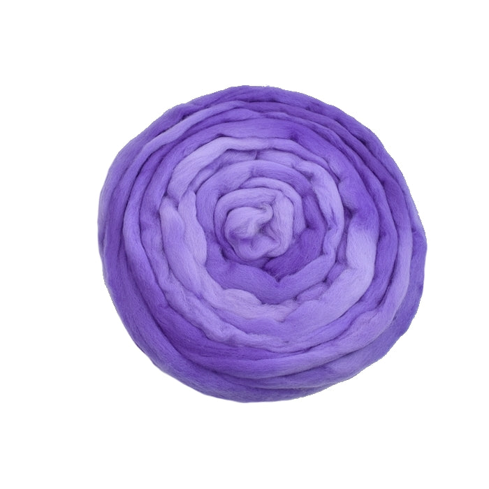 Tasmanian Merino Wool Combed Top Hand Dyed Light Purple| Merino wool tops | Sally Ridgway | Shop Wool, Felt and Fibre Online