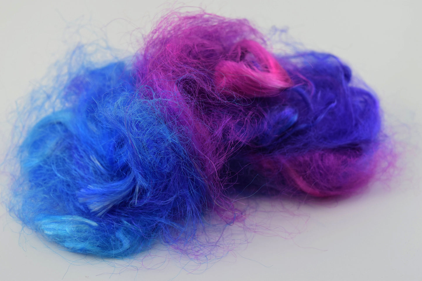 Firestar Fibre spinning felting needle felting fibre arts mixed media hand dyed carding Trilobal Nylon Pink Purple Blue 20g 12143-5-Sally Ridgway Designs in Felt &amp; Fibre