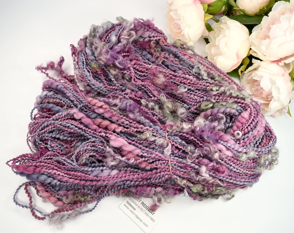 Chunky Hand Spun Art Yarn Baroness Curl| Hand Spun Yarn | Sally Ridgway | Shop Wool, Felt and Fibre Online