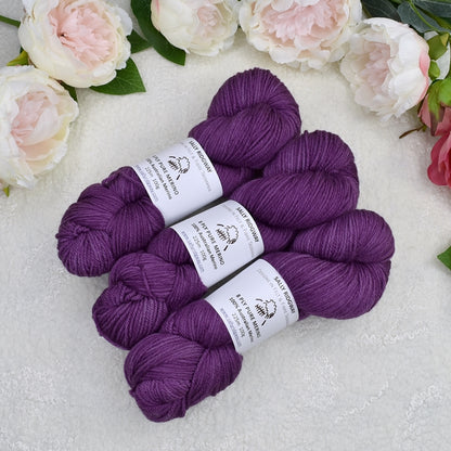 8 Ply Pure Merino Wool Yarn Hand Dyed in Raspberry| 8 ply Pure Merino Yarn | Sally Ridgway | Shop Wool, Felt and Fibre Online