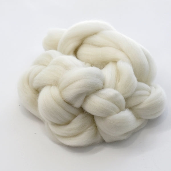 Core Wool Australian Merino Wool Top White Undyed 29 micron| Undyed Wool Roving Top | Sally Ridgway | Shop Wool, Felt and Fibre Online