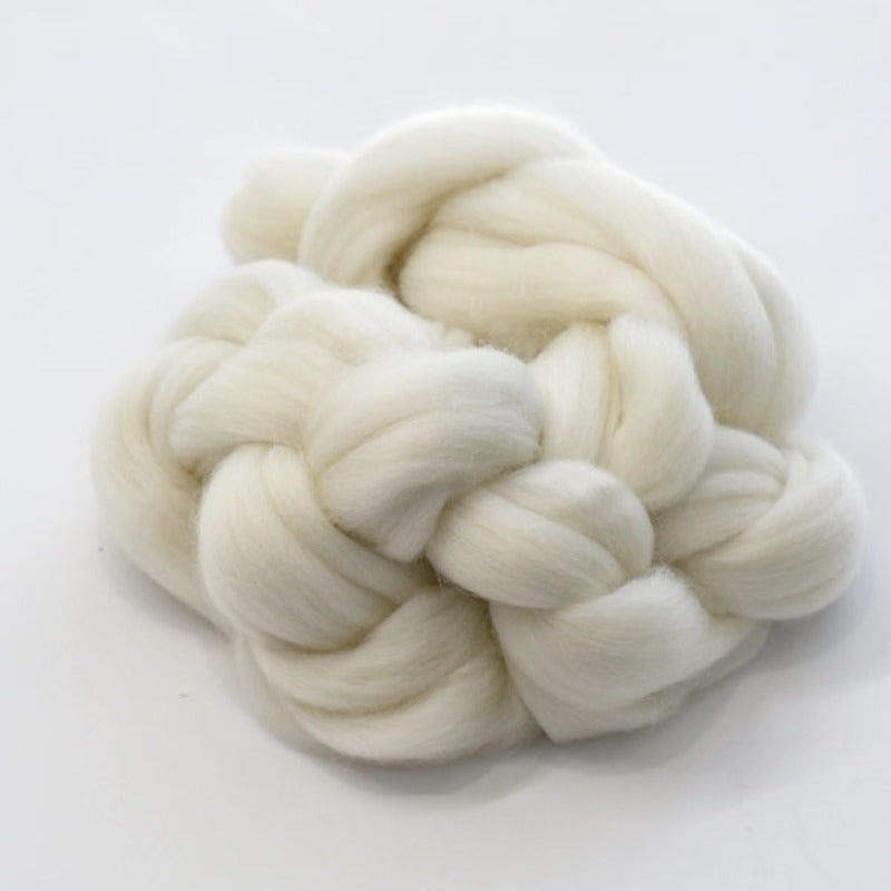 Core Wool Australian Merino Wool Top White Undyed 29 micron 200 grams| Undyed Wool Roving Top | Sally Ridgway | Shop Wool, Felt and Fibre Online