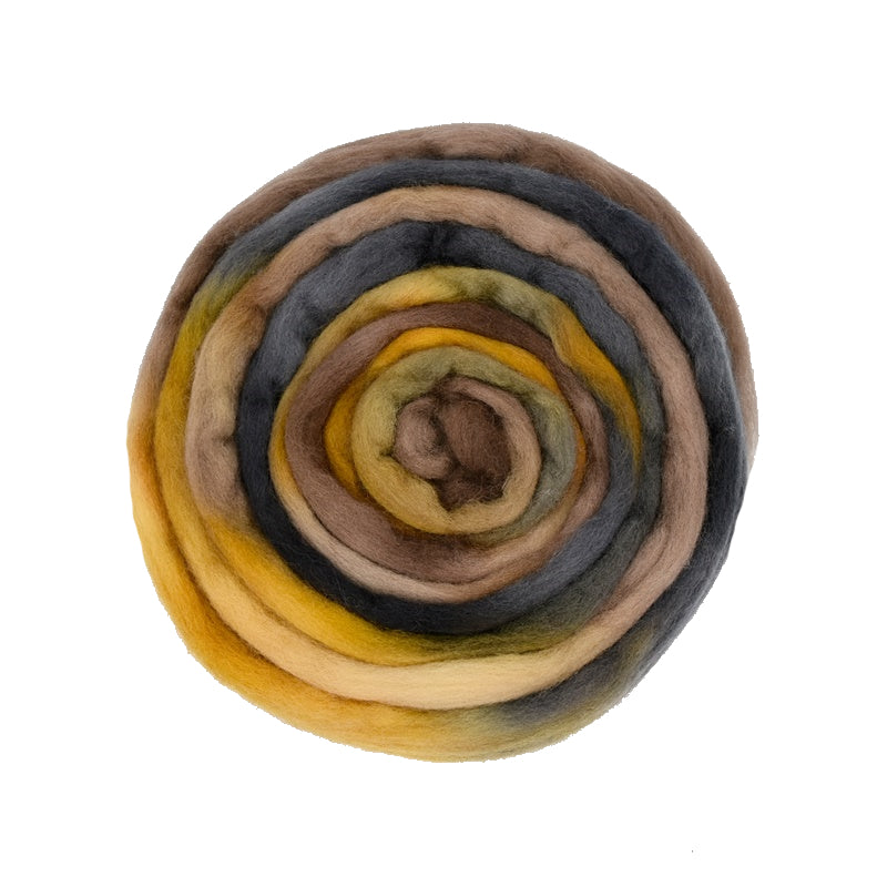 Australian Corriedale Wool Top Hand Dyed Burnt Caramel| Corriedale Wool | Sally Ridgway | Shop Wool, Felt and Fibre Online