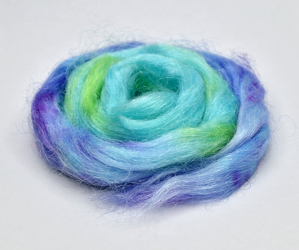 Firestar Fibre Hand Dyed Trilobal Nylon Aqua Purple| Firestar Fibre | Sally Ridgway | Shop Wool, Felt and Fibre Online