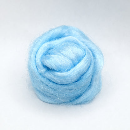 Firestar Fibre Hand Dyed Trilobal Nylon Baby Blue| Firestar Fibre | Sally Ridgway | Shop Wool, Felt and Fibre Online