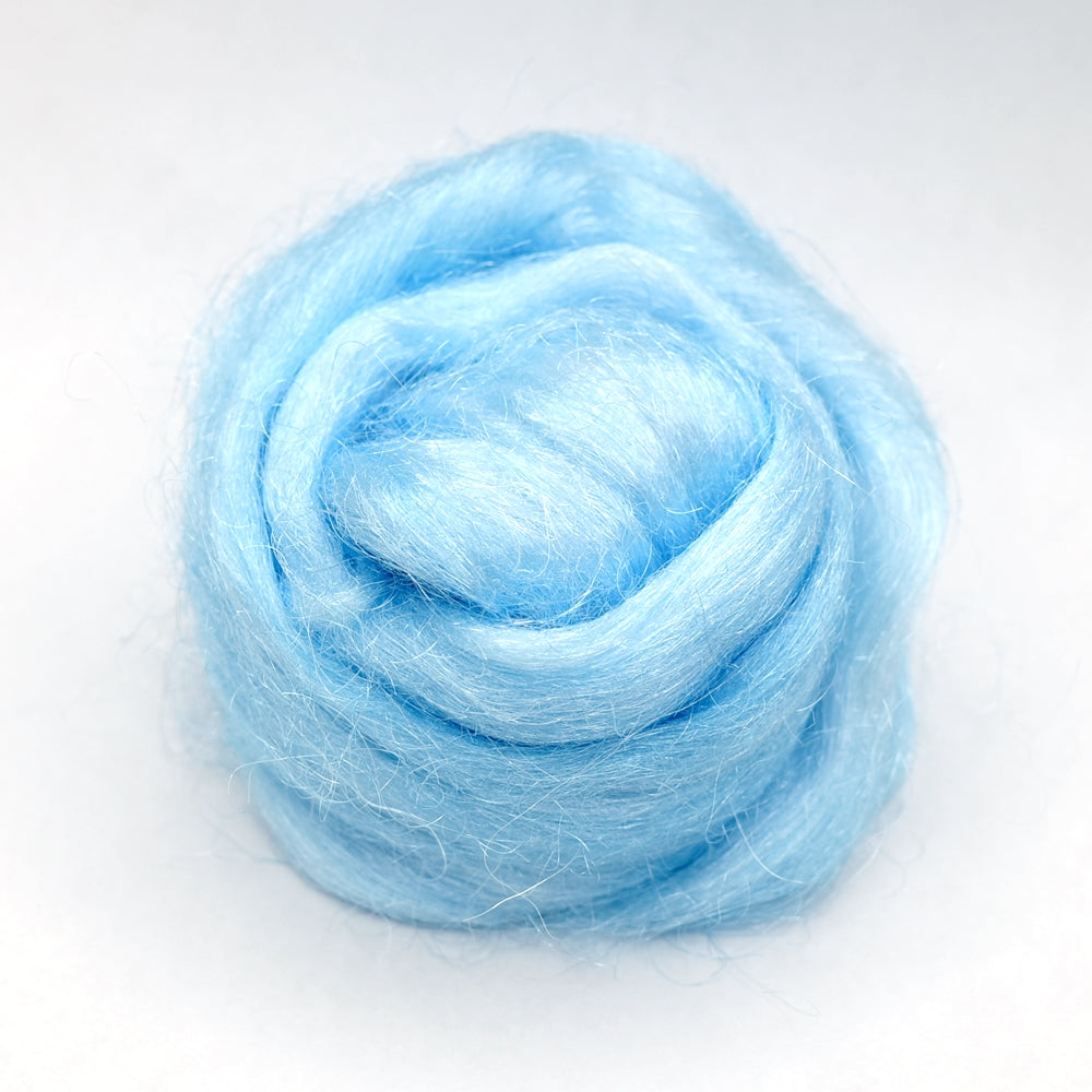 Firestar Fibre Hand Dyed Trilobal Nylon Baby Blue| Firestar Fibre | Sally Ridgway | Shop Wool, Felt and Fibre Online