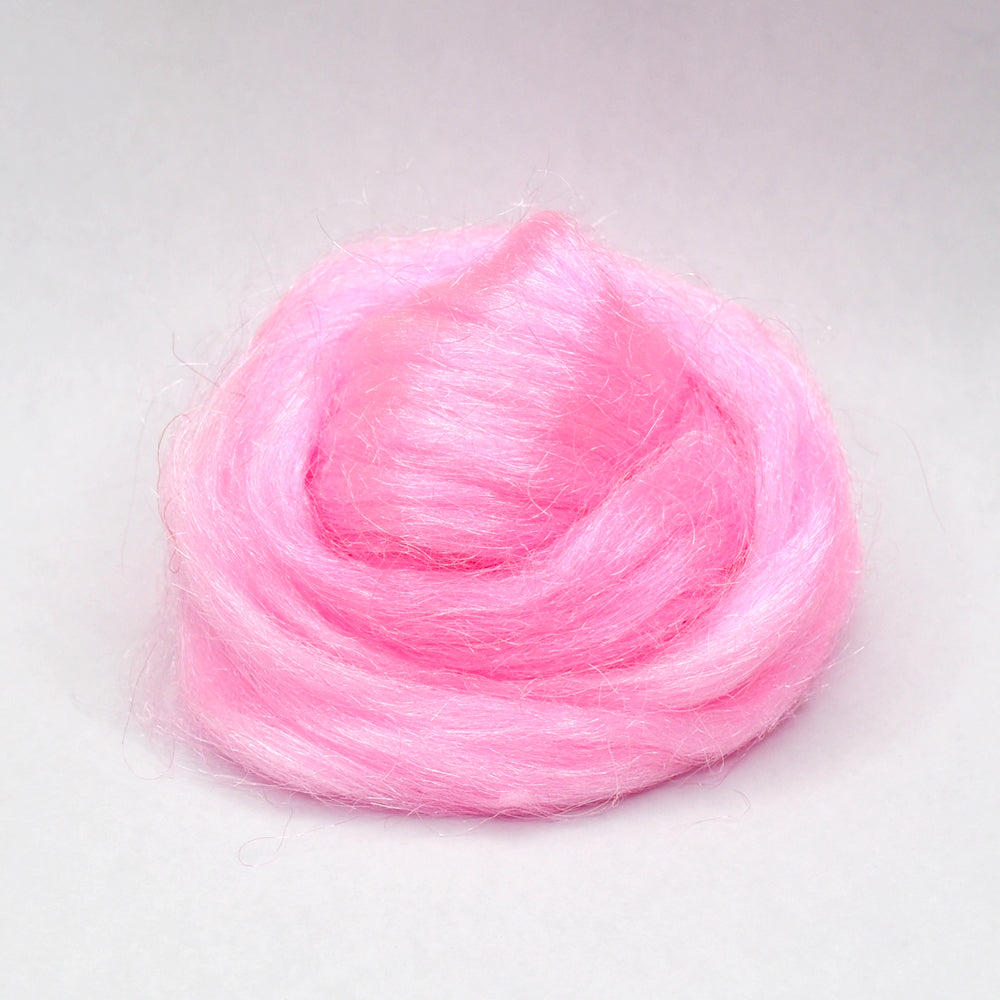 Firestar Fibre Hand Dyed Trilobal Nylon Light Pink| Firestar Fibre | Sally Ridgway | Shop Wool, Felt and Fibre Online