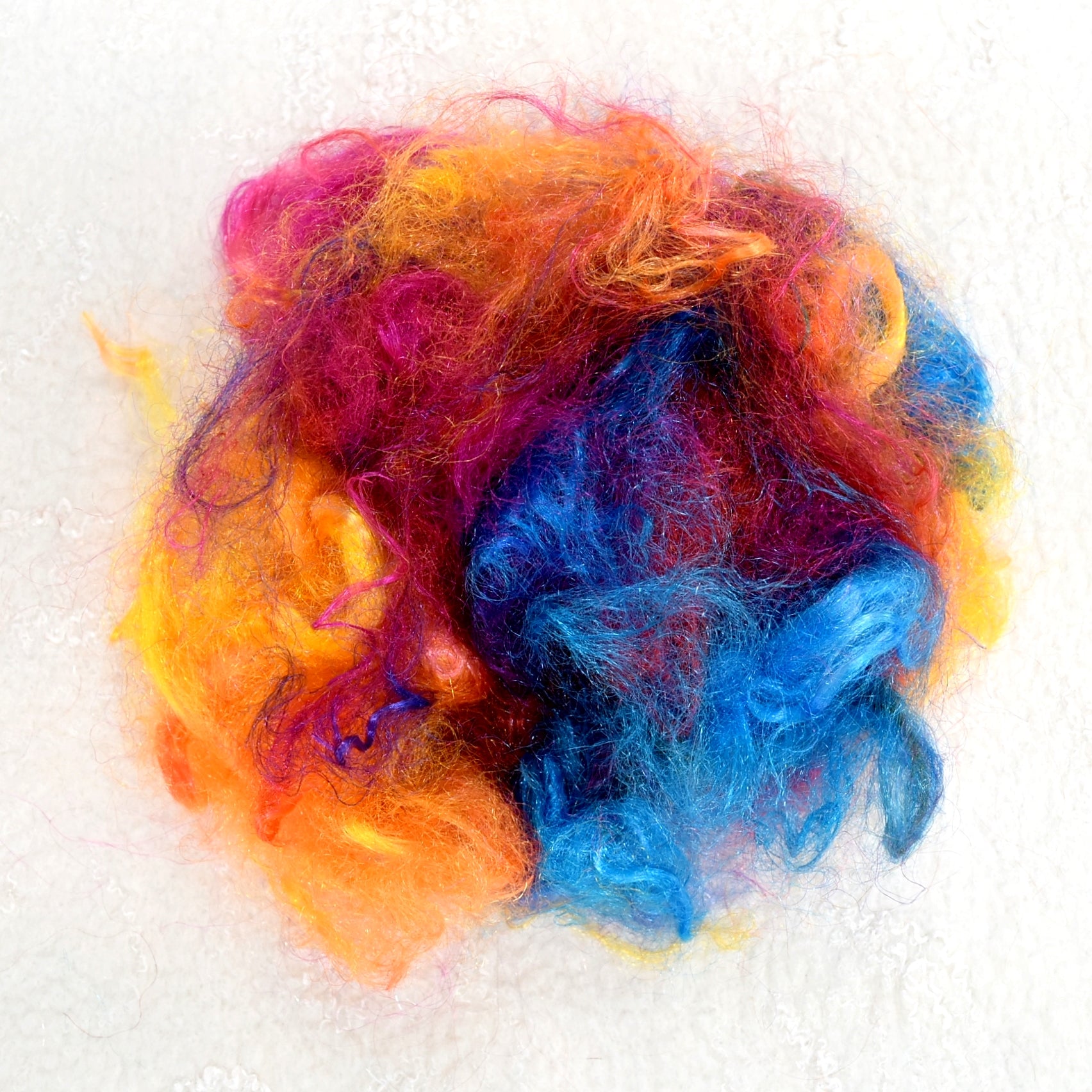 Firestar Fibre Hand Dyed Trilobal Nylon Rainbow 12617| Firestar Fibre | Sally Ridgway | Shop Wool, Felt and Fibre Online