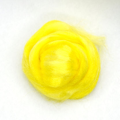 Firestar Fibre Trilobal Nylon Hand Dyed Lemon| Firestar Fibre | Sally Ridgway | Shop Wool, Felt and Fibre Online