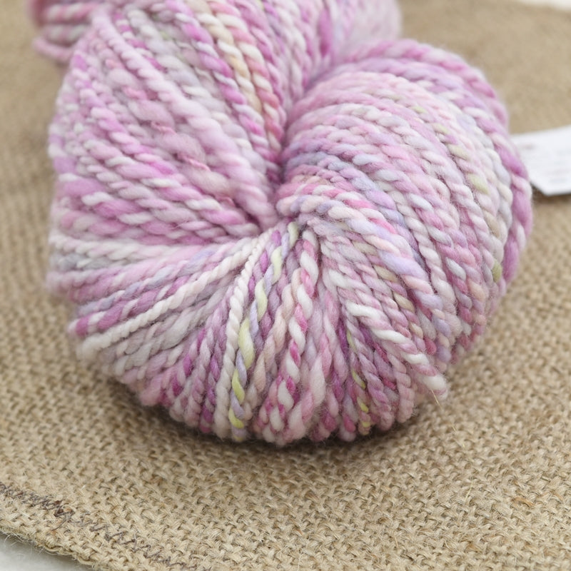 Hand Spun Australian Merino Wool Chunky Yarn in Coconut Ice| Hand Spun Yarn | Sally Ridgway | Shop Wool, Felt and Fibre Online