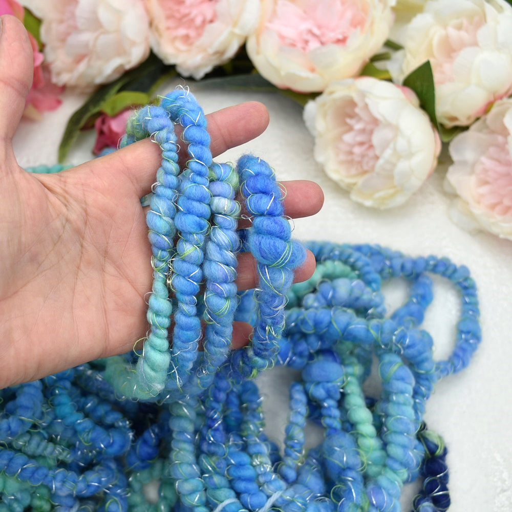 Hand Spun Chunky Art Yarn - Capri| Hand Spun Yarn | Sally Ridgway | Shop Wool, Felt and Fibre Online