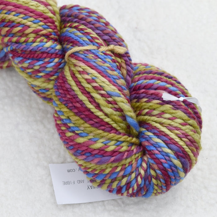 Hand Spun Tasmanian Merino Wool Chunky Yarn in Pinwheel| Hand Spun Yarn | Sally Ridgway | Shop Wool, Felt and Fibre Online