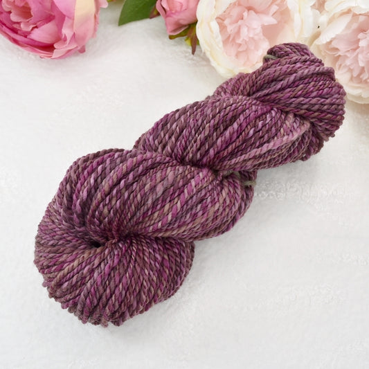 Hand Spun Tasmanian Merino Wool Chunky Yarn in Red Wine| Hand Spun Yarn | Sally Ridgway | Shop Wool, Felt and Fibre Online
