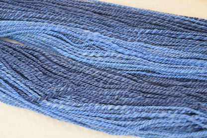 Hand Spun Tasmanian Merino Wool Chunky Yarn in Smokey Blue| Hand Spun Yarn | Sally Ridgway | Shop Wool, Felt and Fibre Online