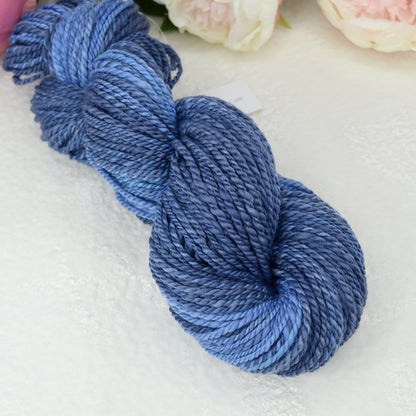 Hand Spun Tasmanian Merino Wool Chunky Yarn in Smokey Blue| Hand Spun Yarn | Sally Ridgway | Shop Wool, Felt and Fibre Online