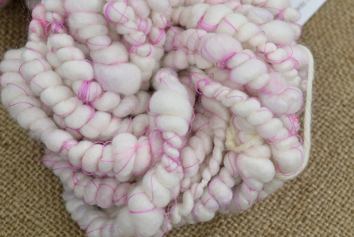 Handspun Chunky Tasmanian Merino Yarn in Snowflake 13215| Hand Spun Yarn | Sally Ridgway | Shop Wool, Felt and Fibre Online