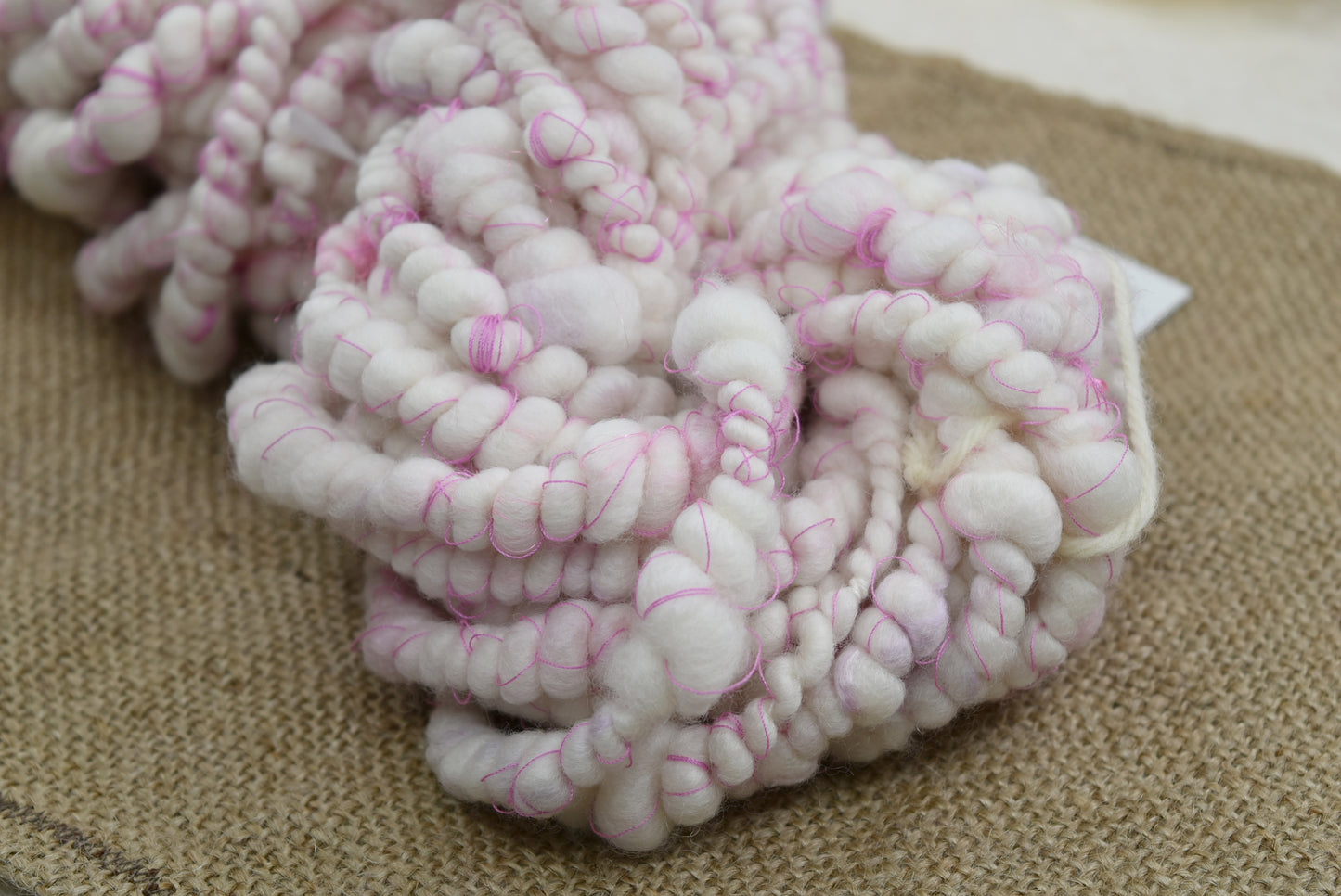 Handspun Chunky Tasmanian Merino Yarn in Snowflake 13215| Hand Spun Yarn | Sally Ridgway | Shop Wool, Felt and Fibre Online