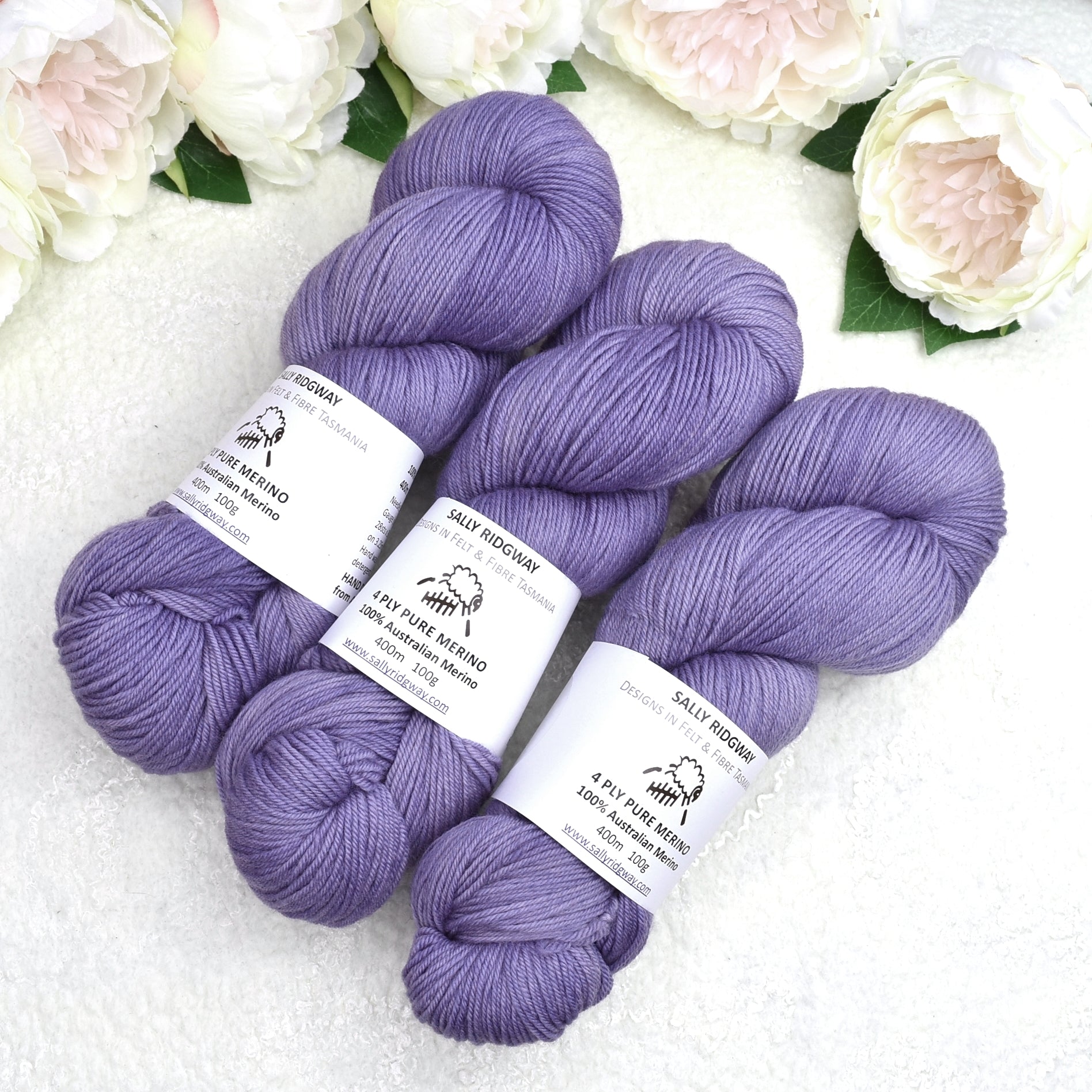 Imperial Blue 4 Ply Pure Australian Merino Wool Yarn Hand Dyed| 4 Ply Pure Merino Yarn | Sally Ridgway | Shop Wool, Felt and Fibre Online