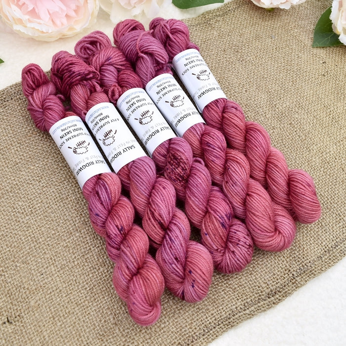 Mini Skeins 4 Ply Supreme Sock Yarn Spring Rose| Mini Skeins | Sally Ridgway | Shop Wool, Felt and Fibre Online