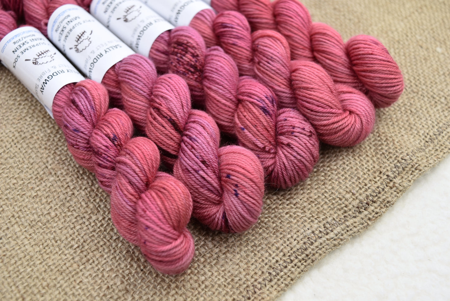 Mini Skeins 4 Ply Supreme Sock Yarn Spring Rose| Mini Skeins | Sally Ridgway | Shop Wool, Felt and Fibre Online