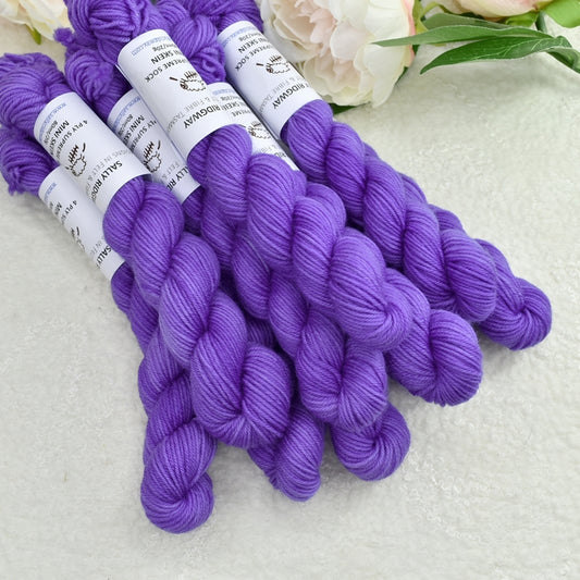 Mini Skeins 4 Ply Supreme Sock Yarn in Iris| Mini Skeins | Sally Ridgway | Shop Wool, Felt and Fibre Online