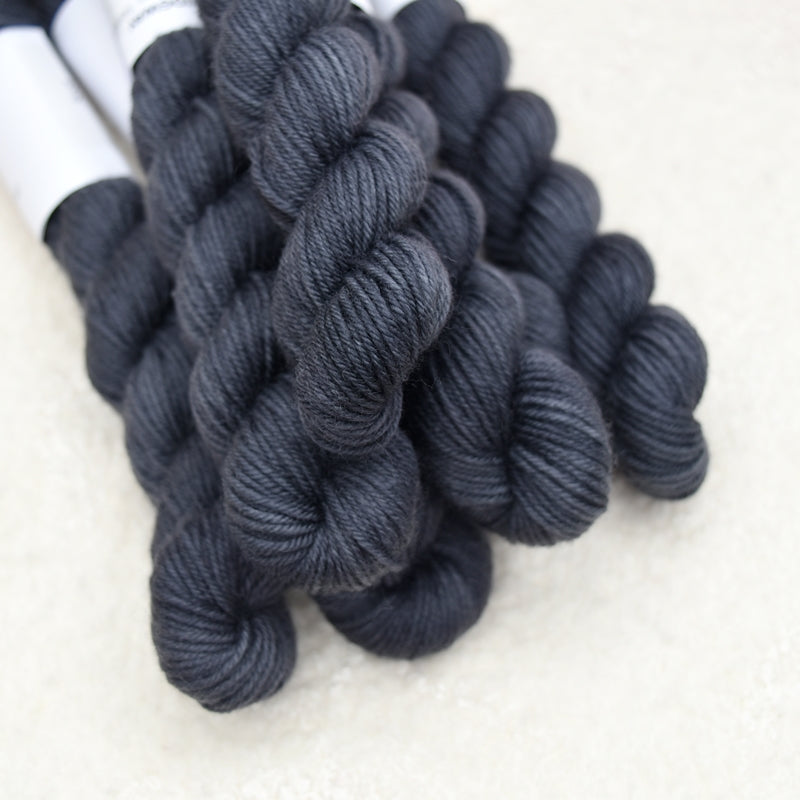 Mini Skeins 4 Ply Supreme Sock Yarn Soot| Mini Skeins | Sally Ridgway | Shop Wool, Felt and Fibre Online