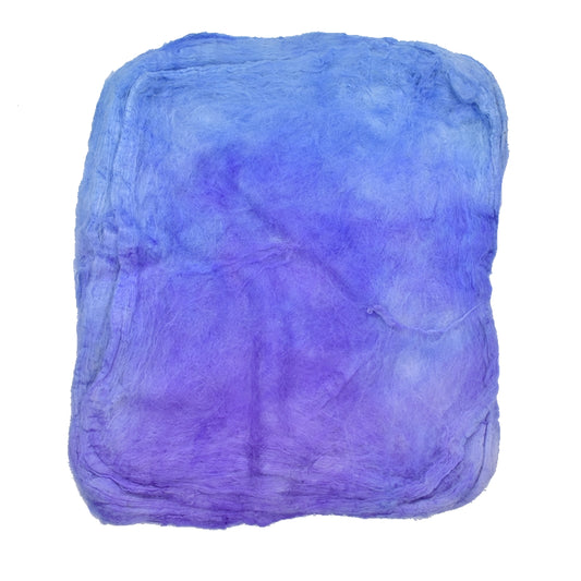 Mulberry Silk Hankies Hand Dyed Purple Opal| Silk Hankies | Sally Ridgway | Shop Wool, Felt and Fibre Online