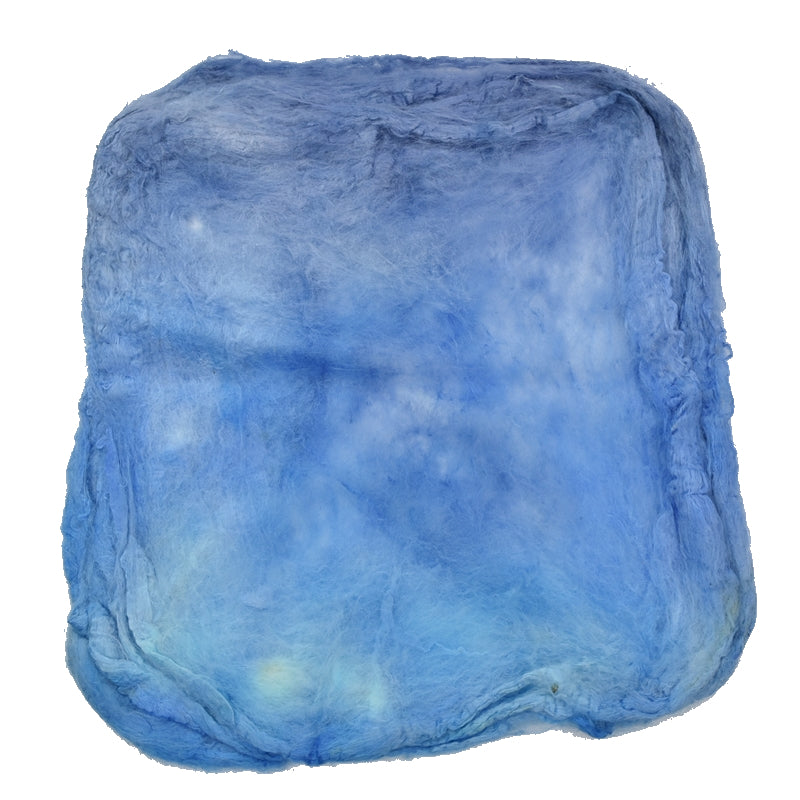Mulberry Silk Hankies Hand Dyed Sky Blue| Silk Hankies | Sally Ridgway | Shop Wool, Felt and Fibre Online