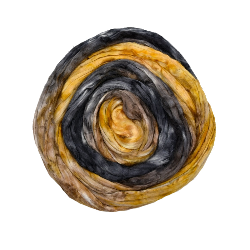 Hand Dyed Mulberry Silk Roving for Felting and Spinning | Shop Wool ...