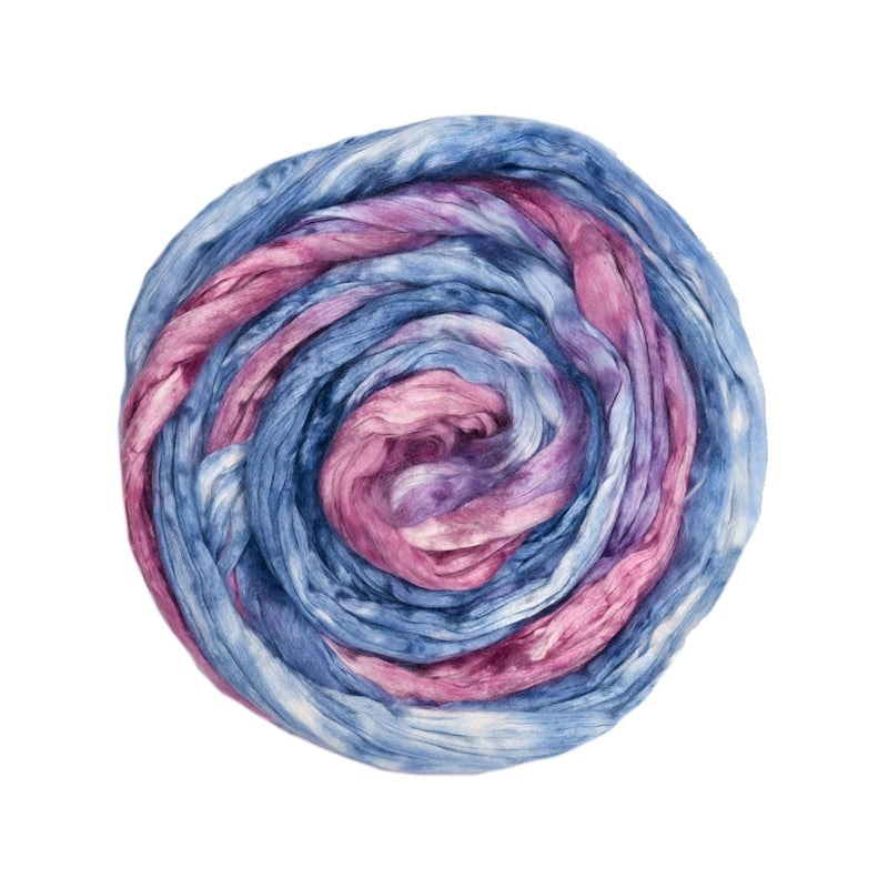 Hand Dyed Mulberry Silk Roving for Felting and Spinning | Shop Wool ...