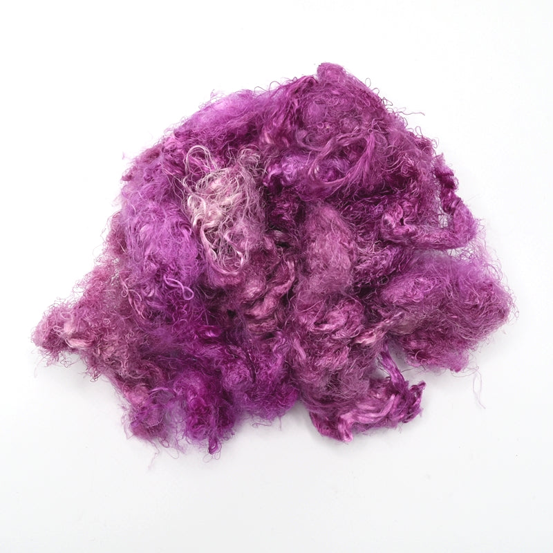 Mulberry Silk Throwsters Fibre Raspberry Pink 12866| Silk Throwster | Sally Ridgway | Shop Wool, Felt and Fibre Online