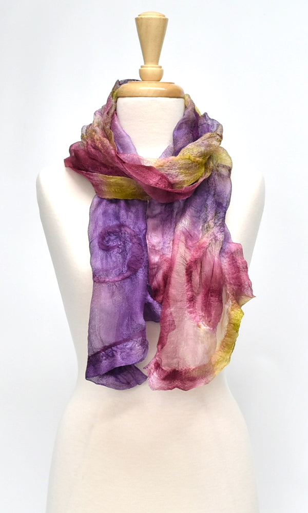 Felted merino wool scarf hot