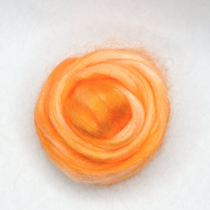 Firestar Fibre Trilobal Nylon Hand Dyed Orange| Firestar Fibre | Sally Ridgway | Shop Wool, Felt and Fibre Online