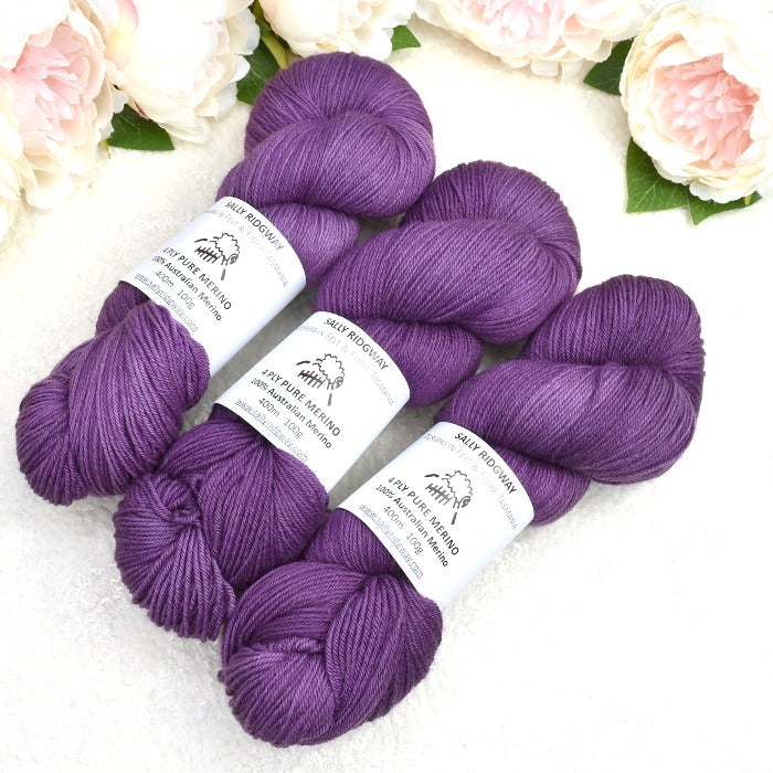 Raspberry 4 Ply Pure Australian Merino Wool Yarn Hand Dyed| 4 Ply Pure Merino Yarn | Sally Ridgway | Shop Wool, Felt and Fibre Online