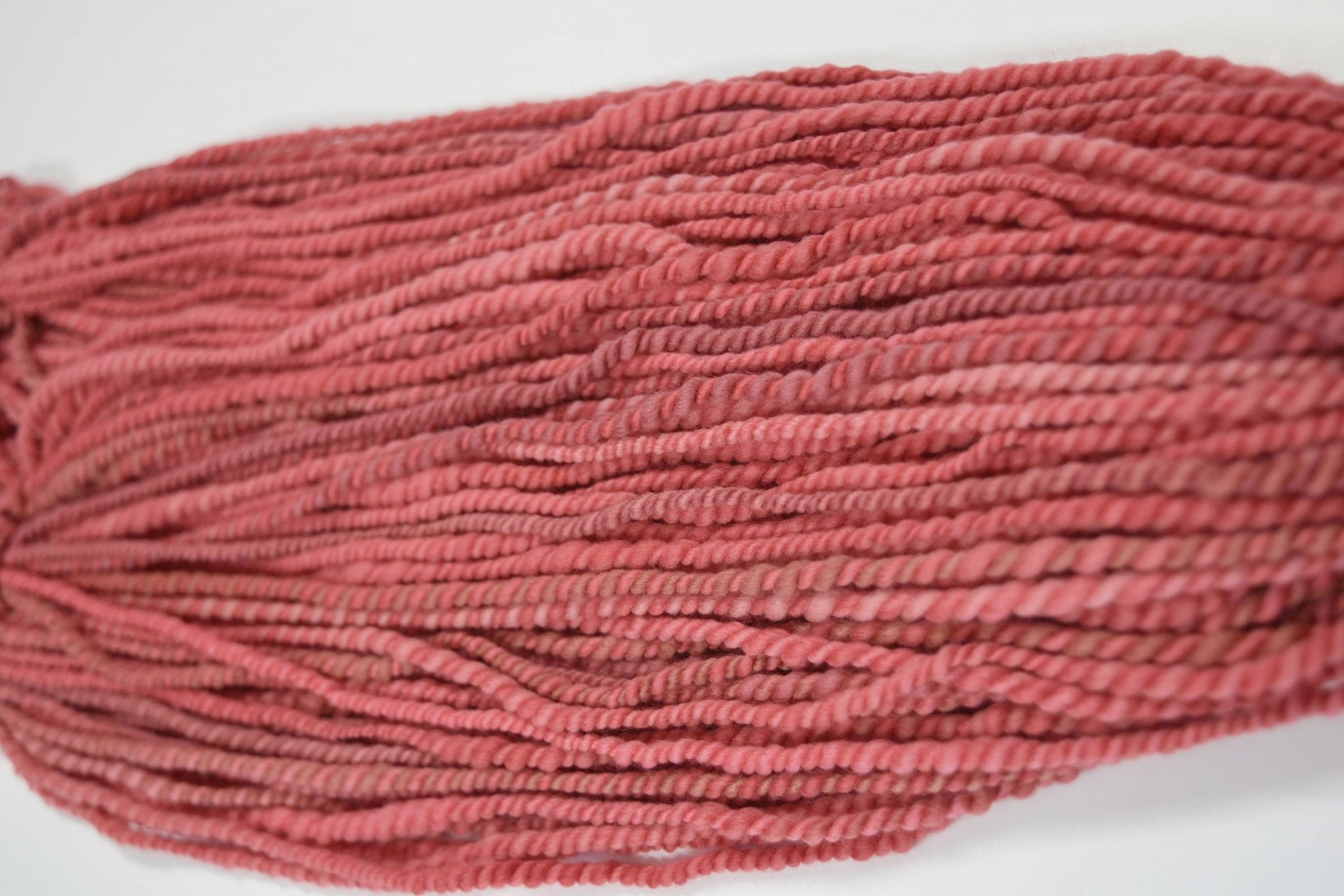Chunky Hand Spun Yarn Australian Merino Wool Red. 11839-Hand Spun Yarn-3-Sally Ridgway Designs in Felt &amp; Fibre