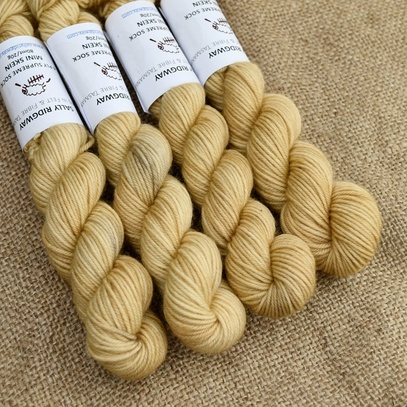 Sand Mini Skeins 4 Ply Supreme Sock Yarn| Mini Skeins | Sally Ridgway | Shop Wool, Felt and Fibre Online