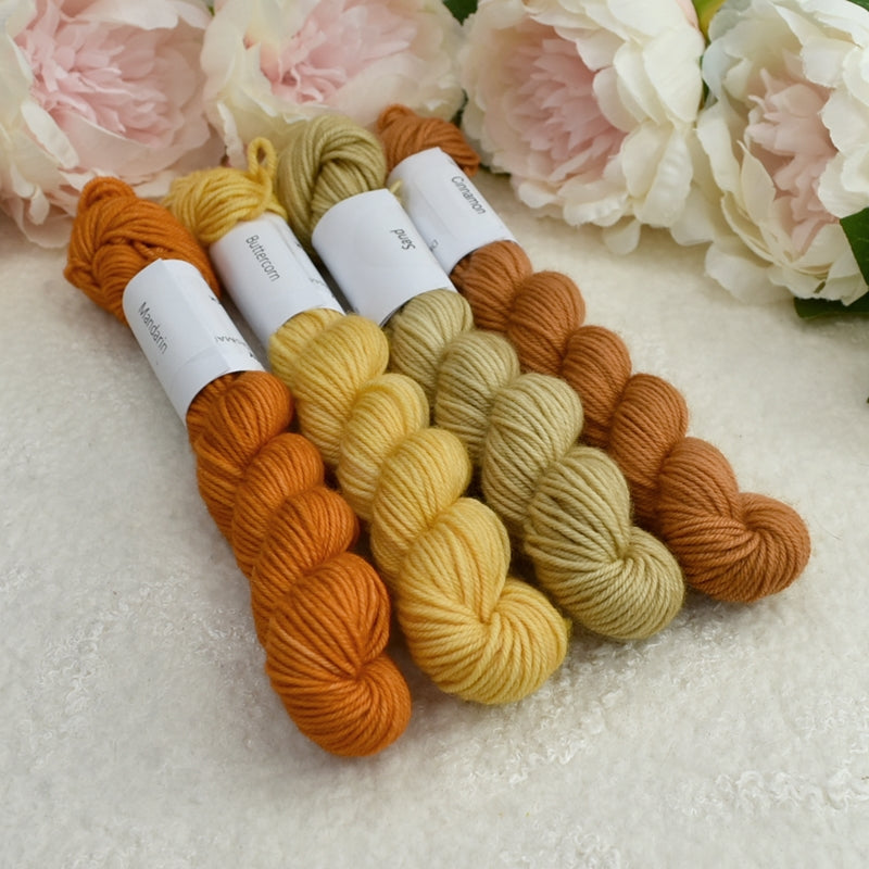 Mini Skeins 4 Ply Supreme Sock Yarn in Cinnamon| Mini Skeins | Sally Ridgway | Shop Wool, Felt and Fibre Online