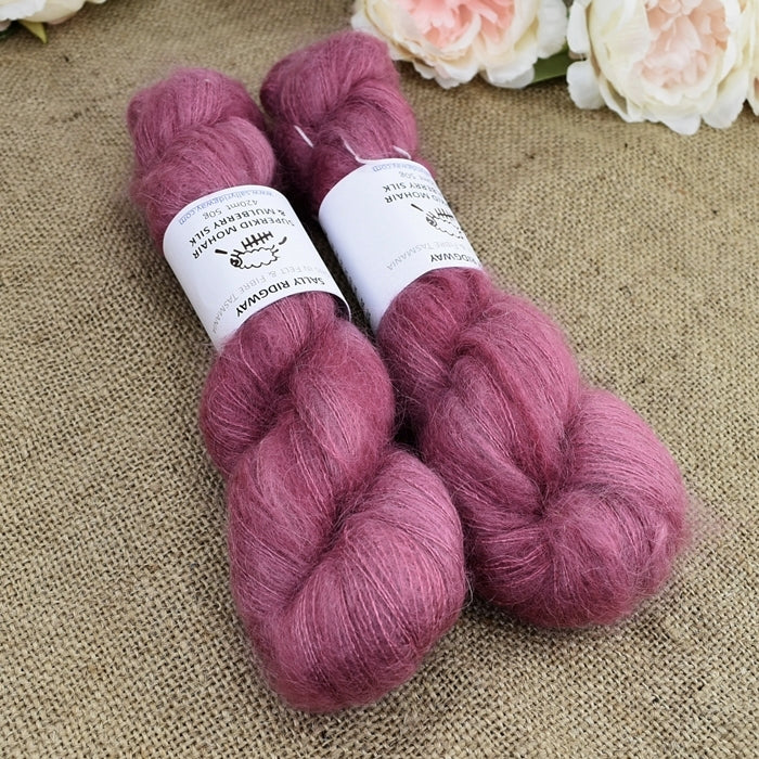 Superkid Mohair & Silk Hand Dyed Port Berry| Mohair Silk | Sally Ridgway | Shop Wool, Felt and Fibre Online