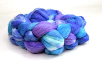Superwash Tasmanian Merino Wool Top in Purple Opal| Superwash Merino Wool Tops | Sally Ridgway | Shop Wool, Felt and Fibre Online