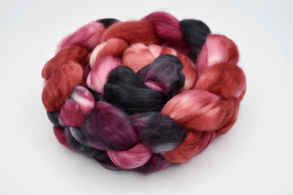 Superwash Tasmanian Merino Wool Top in Velvet Rose| Superwash Merino Wool Tops | Sally Ridgway | Shop Wool, Felt and Fibre Online