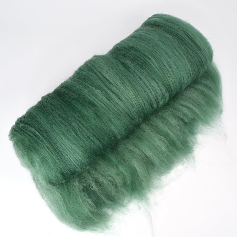 Tasmanian Merino Wool Carded Batts Hand Dyed Argyle Green| Merino Wool Batts | Sally Ridgway | Shop Wool, Felt and Fibre Online