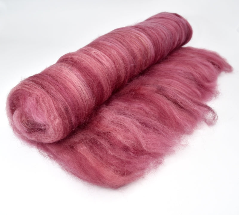 Tasmanian Merino Wool Carded Batts Hand Dyed Rubicon| Merino Wool Batts | Sally Ridgway | Shop Wool, Felt and Fibre Online