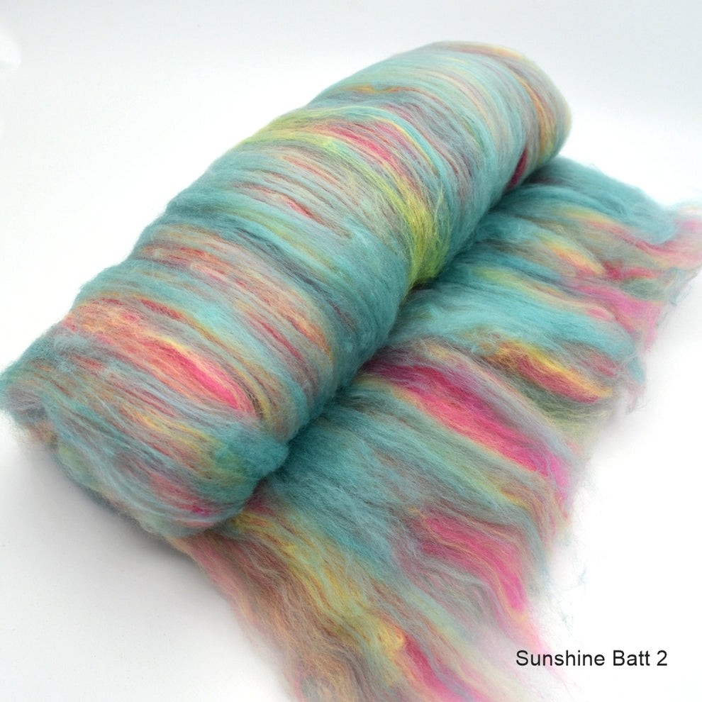 Hand Dyed Merino Wool Batts for Felting & Spinning | Sally Ridgway ...