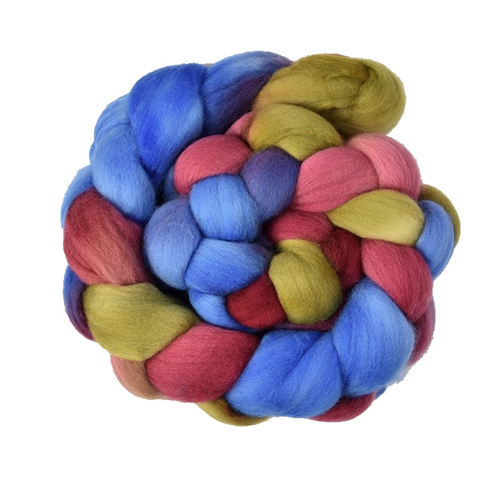 Tasmanian Merino Wool Combed Top Hand Dyed Gypsy 13439| Merino wool tops | Sally Ridgway | Shop Wool, Felt and Fibre Online