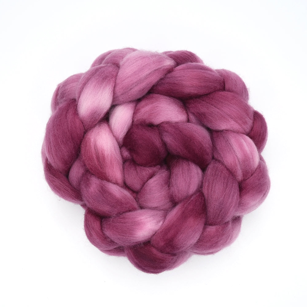 Tasmanian Merino Wool Combed Top in Wild Blossom| Merino Wool Tops | Sally Ridgway | Shop Wool, Felt and Fibre Online