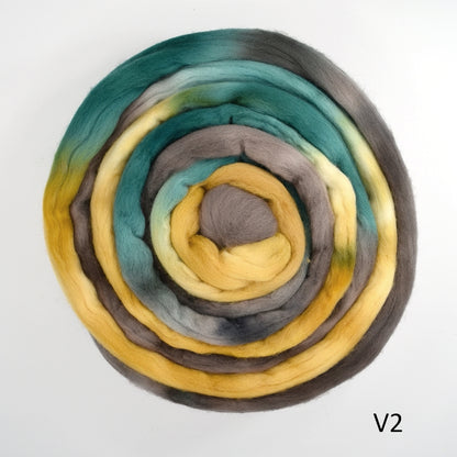 Tasmanian Merino Wool Combed Top Mallard - Sally Ridgway Designs in Felt &amp; Fibre - Australia