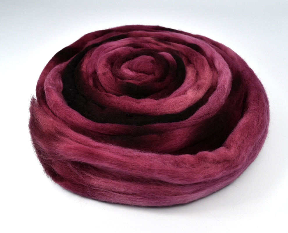 Tasmanian Merino Wool Combed Top (Roving) Ruby 13304| Merino wool tops | Sally Ridgway | Shop Wool, Felt and Fibre Online