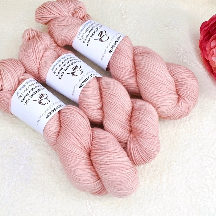 Tea Rose Hand Dyed 4 ply Supreme Sock Yarn 13457| Sock Yarn | Sally Ridgway | Shop Wool, Felt and Fibre Online