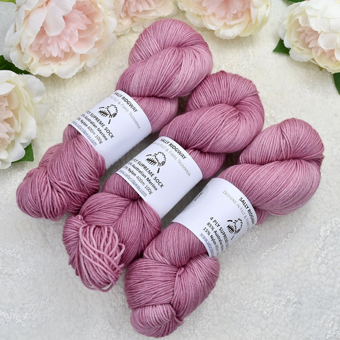 Wild Blossom 4 ply Supreme Sock Yarn Hand Dyed| Sock Yarn | Sally Ridgway | Shop Wool, Felt and Fibre Online