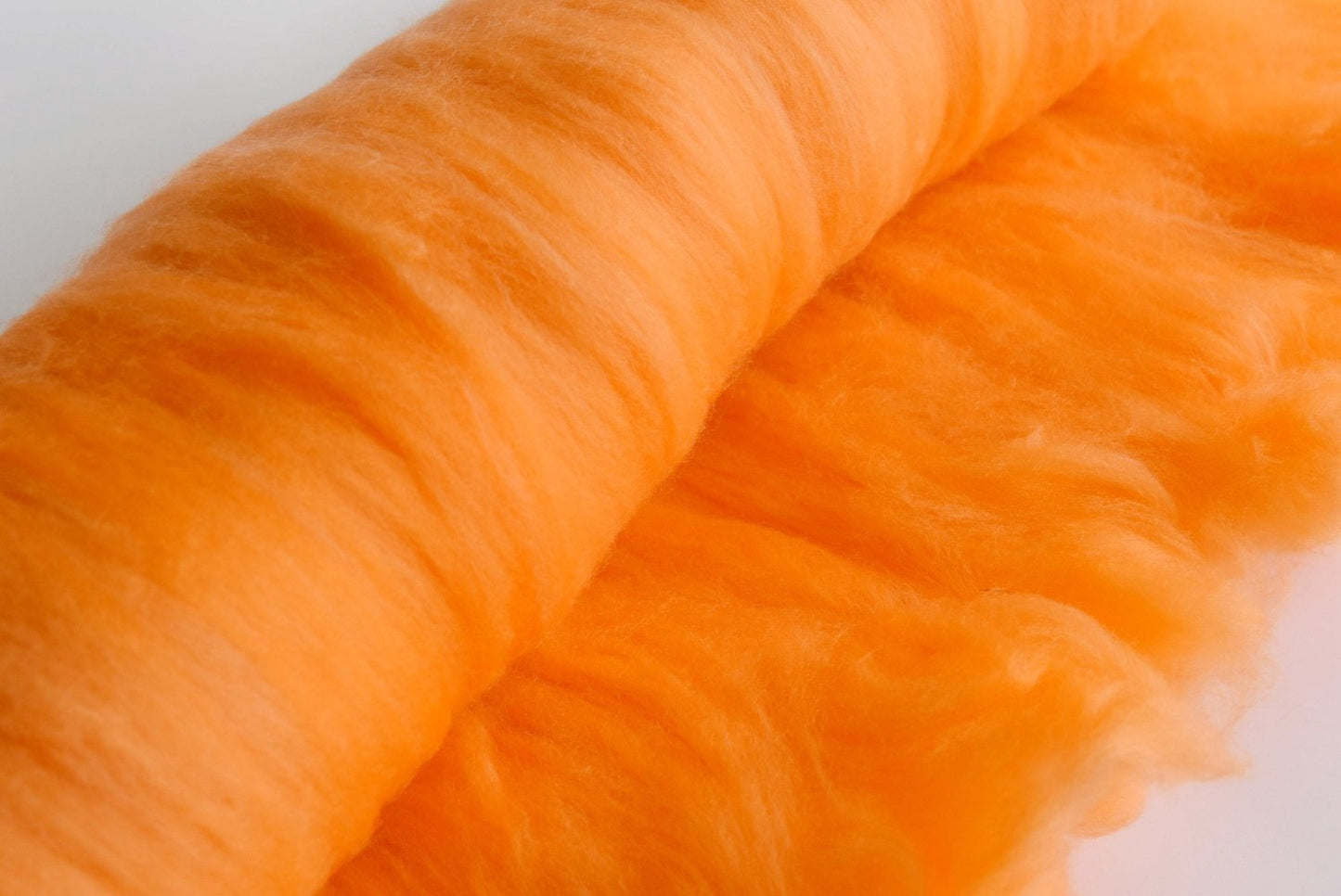 Tasmanian Merino Wool Batts Hand Dyed Citrus Orange 11753-Merino Wool Batts-2-Sally Ridgway Designs in Felt &amp; Fibre
